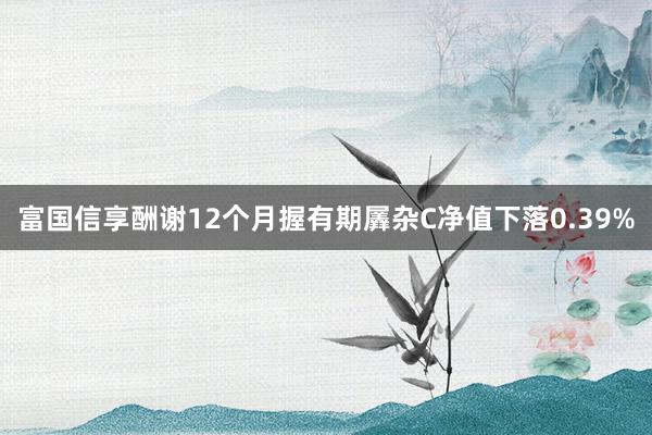 富国信享酬谢12个月握有期羼杂C净值下落0.39%